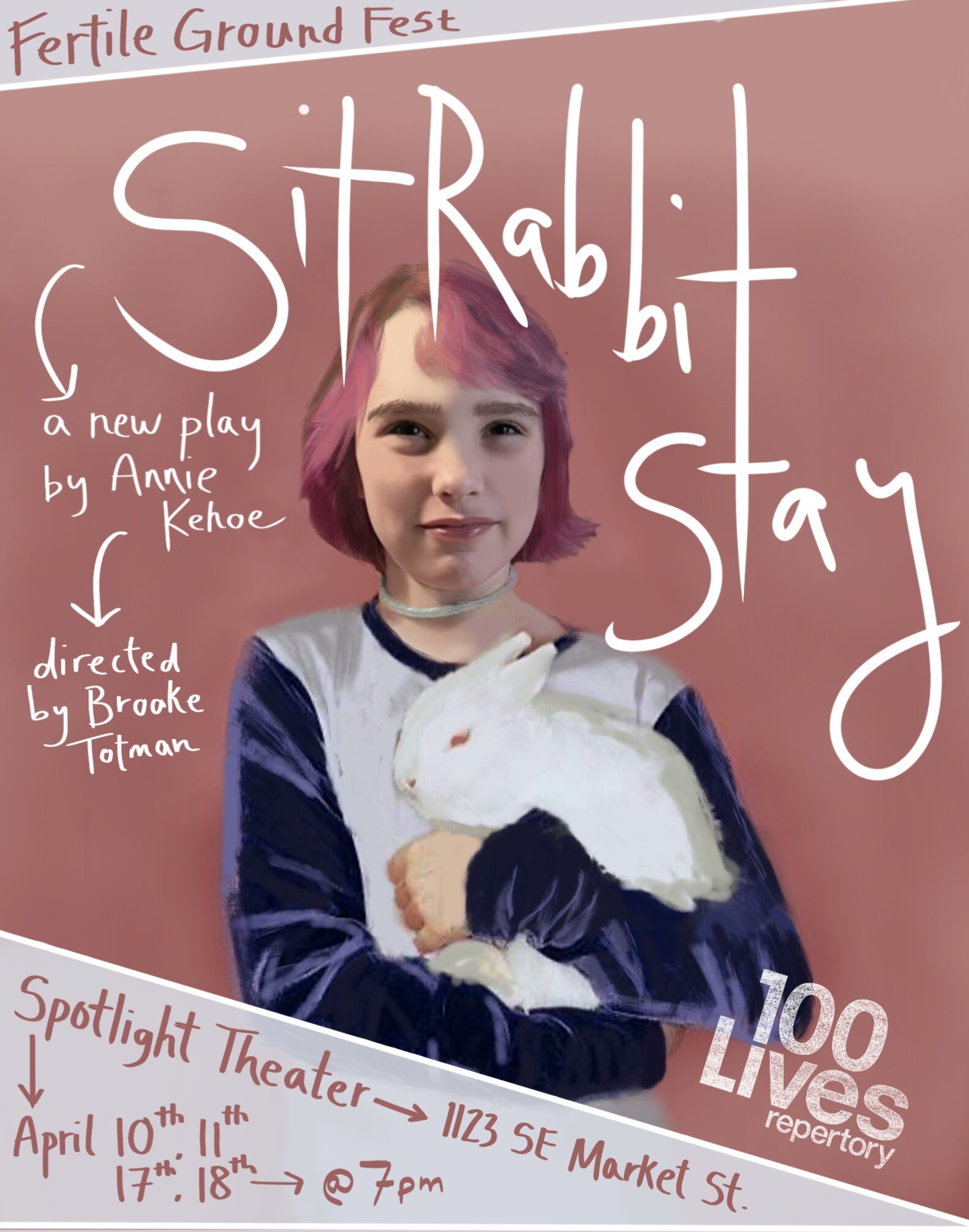 Sit Rabbit Stay - 100 Lives Rep
